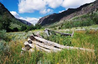 sunny mountain valley